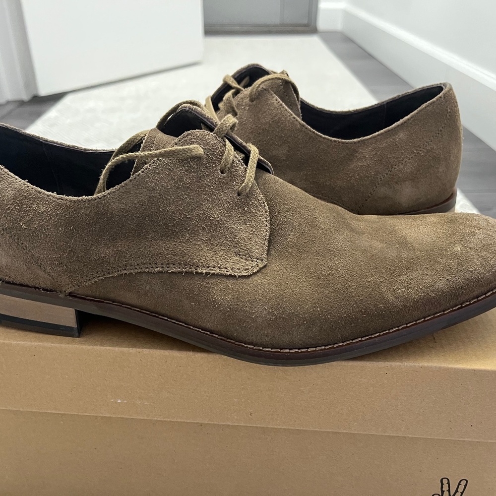 John. Varvatos Suede Shoes size 10 (NWT)
